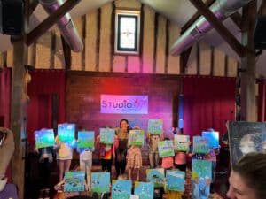 Sunday morning art class